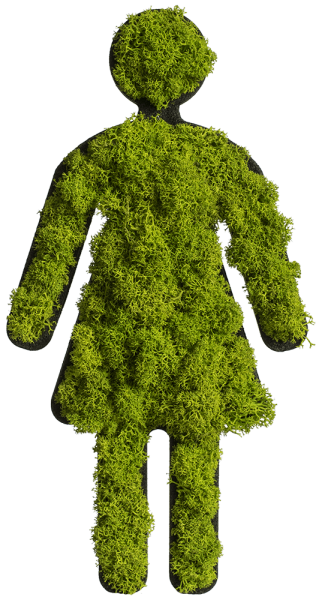 Toiletten Beschilderung "Frau"